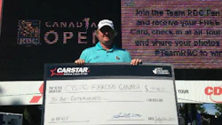 PGA golfer Brad Fritsch has partnered with CARSTAR to raise funds for CF. CARSTAR will donate $1,000 for every birdie Fritsch makes throughout the tournament.