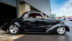 Bobby Alloway's '37 Chevy Coupe took the 2015 Classic Instruments Street Rod of the Year award at the 18th annual PPG Goodguys Nationals. The car is painted with PPG, specifically DELTRON DBU 9700 for the basecoat and DCU 2002 CONCEPT for the clear.