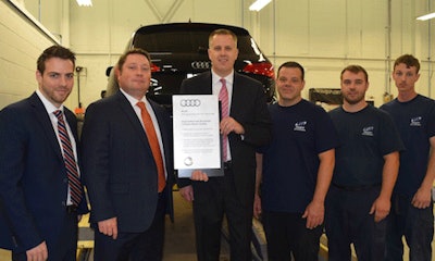 Pfaff Autoworks receives Audi Aluminum Collision Program certification