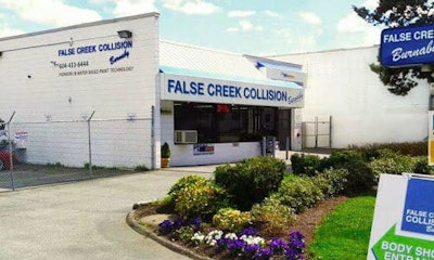 The premises of False Creek Collision. The facility experienced a fire over the weekend.