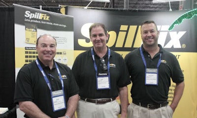 Bruce Baker, David Roache and Christopher Mudra. The three were onhand during the Fastenal Trade Show in Kitchener, Ontario to demonstrate and promote Spillfix.