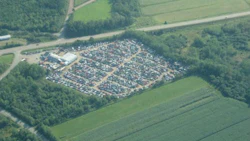 An aerial view of Maritime Auto Parts.