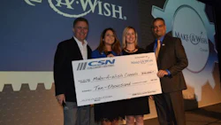 The conference also included the presentation of a $10,000 donation to Make-A-Wish Canada on behalf of CSN Collision Centres.