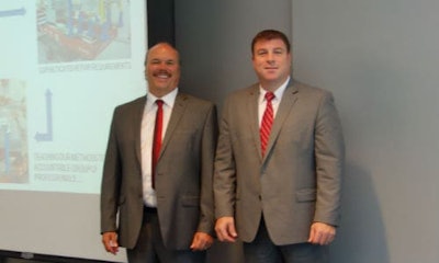 Dave Procunier of CSN-Heartland B&B Collision and Mike D'Angelo of BMW Group Canada.