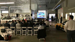 The event at Pfaff Autoworks featured education from top auto manufacturers.