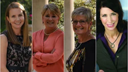 The Most Influential Women Recipients from 2015, from left: Cheryl Boswell, Lisa Siembab, Ruth Weniger and Lauren Fix. Nominations are now open for 2016.