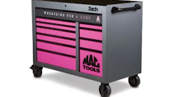 The MB1000A-BCA 2015 Breast Cancer Awareness Tool Box from Mac Tools.