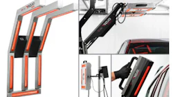 The REVO line from GFS uses electric infrared, which cures from the inside out.