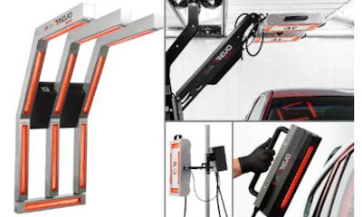 The REVO line from GFS uses electric infrared, which cures from the inside out.