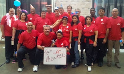 The team from Assured Automotive at the JDRF Ride for Diabetes Research charity event.
