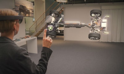 The Microsoft HoloLens is a wearable computer that can be used to blend holograms with the real world.