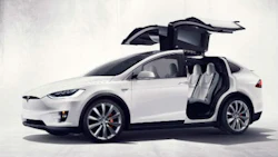The new Teslax X will feature a 'ludicrous' speed mode, as well as a biodefense air filtration system.
