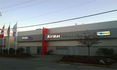 The new location for Kirmac Collision & Autoglass is located at 11420 Voyageur Way in Richmond, BC.