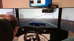 Magna's in-cabin imaging display and heads-up display aimed at reducing distracted driving and improving safety. Magna will exhibit the technology via a simulator at CES 2016.