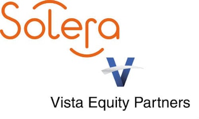 Solera and Vista Equity logos.