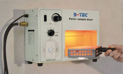 The new B-TEC ST-01 Paint Sample Dryer.