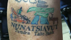 Darrell Pitman of P and G Auto was one of the recycler volunteers for the latest Tundra Take-Back project. He got this tattoo to commemorate the occasion.