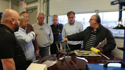 Part of the hands-on demo during the aluminum information session. CARSTAR is set to hold three more of these events between now and mid-February.