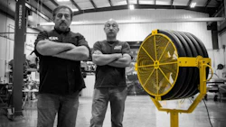 Mark Worman and Royal Yoakum of Velocity's 'Graveyard Carz.' Worman says the change since switching to LED lighting has been dramatic.