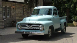 This 1955 Mercury adorns the October page of the 2016 BASF calendar. The truck was restored by students at Saskatchewan Polytechnic.