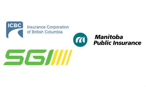 Combined logos of Canadian public insurers
