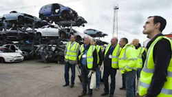 At the outdoor demo area at CARS 2014. Outdoor demos allows exhibitors to showcase equipment capabilities in a real life setting.