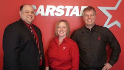 CARSTAR Southbank Appraisal franchise partners. From left: Guy Parker, Dealer Principal; Louise Michaud, Collision Manager and Paul Monette, Glass Manager.