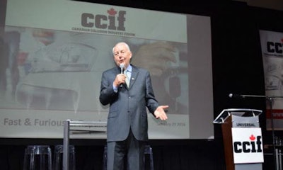 Larry Jefferies, past Chairman of CCIF, updated attendees at the latest meeting in Vaughan on current progress to standardize First Notice of Loss assignments.