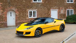 The new Lotus Evora Sport 410 is constructed with a carbon fibre body. They're only making 150 of these, and we don't want to even think about the price tag.