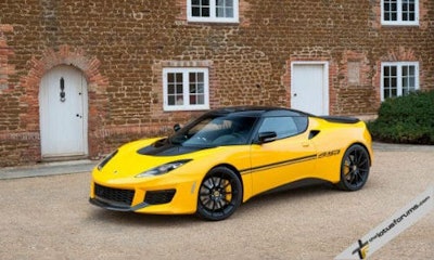 The new Lotus Evora Sport 410 is constructed with a carbon fibre body. They're only making 150 of these, and we don't want to even think about the price tag.