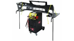 The new Bumpersmith 2.0 from Urethane Supply Company combines a nitrogen plastic welder with a fold-out workstation.