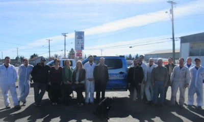 The team at CSN-Reliable Auto Body. The facility has recently been designated as a Toyota Certified Collision Centre.