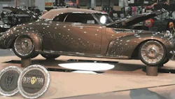 'Olds Cool,' painted by Charley Hutton with PPG products. The vehicle has won the Ridler Award at Detroit Autorama.