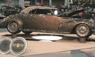 'Olds Cool,' painted by Charley Hutton with PPG products. The vehicle has won the Ridler Award at Detroit Autorama.