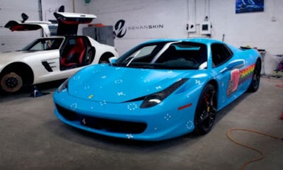 The 'Purrari,' owned by Toronto DJ Deadmau5. Photo courtesy of Sekanskin.
