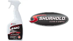 Shurhold's SMC is sold in concentrated form in large 1-gallon pails, as well as a ready-to-use trigger spray bottle, shown here.
