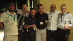 Celebrating at the PPG MVP Conference. From left: Kyle Faith, Jason Ryan, Brian Martins, Bill Buckley, Desmond D'Silva and Simon Brunet.