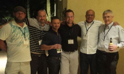 Celebrating at the PPG MVP Conference. From left: Kyle Faith, Jason Ryan, Brian Martins, Bill Buckley, Desmond D'Silva and Simon Brunet.