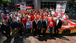 Unveiling the new No.88. The official ceremony took place in Charlotte, North Carolina on April 14.