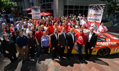 Unveiling the new No.88. The official ceremony took place in Charlotte, North Carolina on April 14.