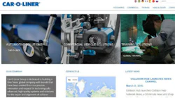 Car-O-Liner's new website breaks the company's offering down into Automotive Solutions, Commercial Vehicle Solutions and Training Solutions.