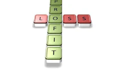 Profit and loss graphic.