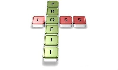Profit and loss graphic.