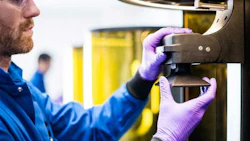 Carbon3D's M1, the company's current-generation 3D printer. The technology can apparently give results similar to traditional auto parts molds.