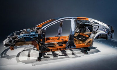 The 2017 Buick LaCrosse body-in-white. Statements from John Eck indicate that GM is considering a certification program for collision repairs to its cars. The 2017 Buick Lacrosse shows the proliferation of advanced materials. Various high-strength steels account for nearly 30 percent of the structure, with aluminum taking up another 9 percent.