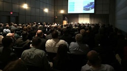 One of the sessions from the 2015 event in Deaborn. The IABC draws together engineers, researchers and executives to examine the latest advances in automotive body design.