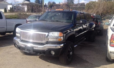 One of the trucks stolen from Lake Country Motor Sports.
