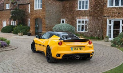 The Lotus Evora Sport 410 features a carbon fibre tailgate, among other weight saving strategies.