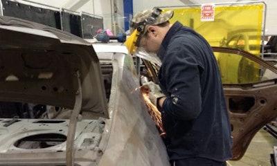 Sparks fly at the 2016 Ontario Technological Skills Competition.