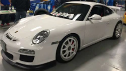 One of the Porsches on display at the Porsche Club Spring Event.
